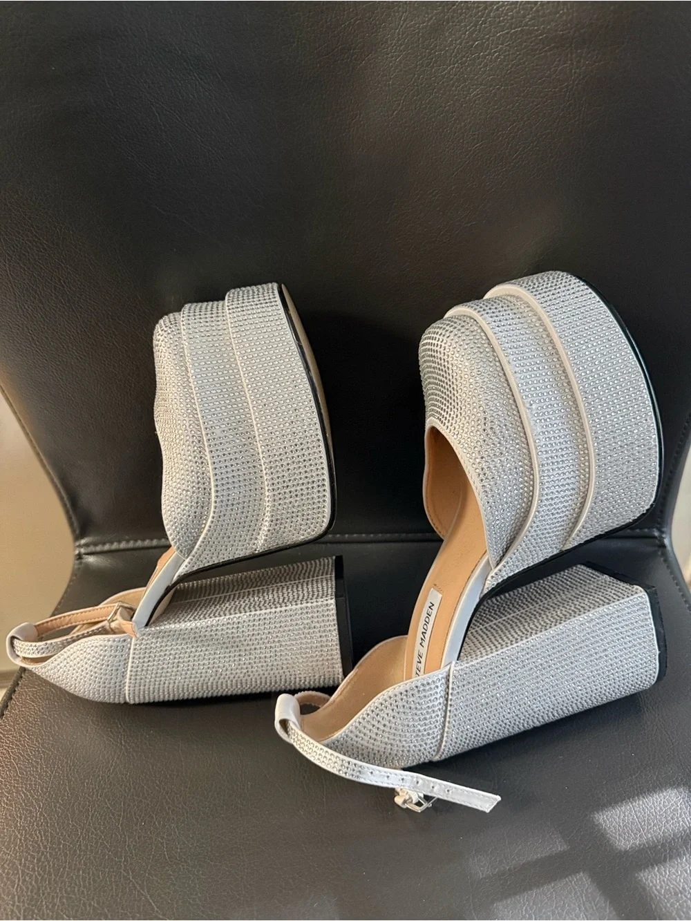 Steve Madden Charlize Platform Heels, Covered All Over In Sparkling Rhinestone